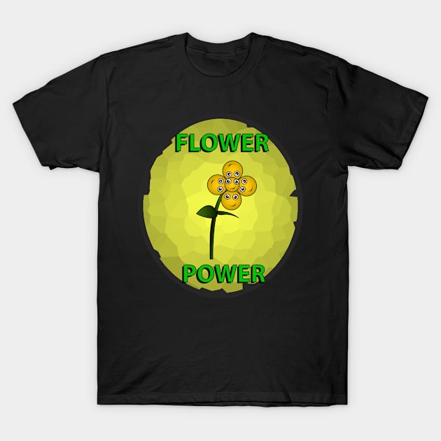 Flower Power (Smiley) T-Shirt by emojiawesome